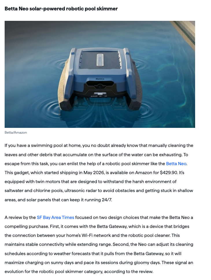 BGR's roundup of new cleaning gadgets, crediting